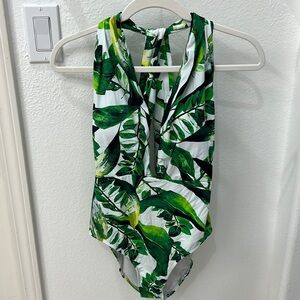 NEW Green Tropical Piece One Piece Swimsuit
